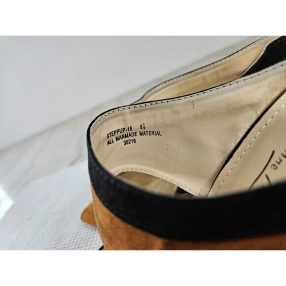 Anne Michelle Women's Brown Pointy Toe Instep Strap Solid  Heels Size 8.5 - Picture 5 of 9